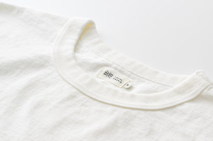 酵素で洗った吊り編みTシャツ(オフ白)